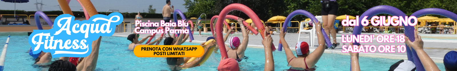 Acqua Fitness a Parma dal 6 giugno